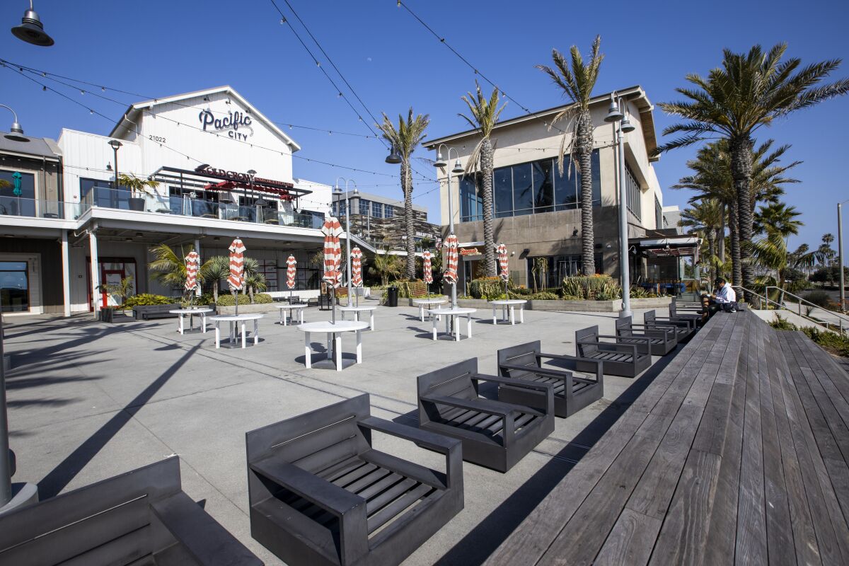 The Pacific City shopping mall in Huntington Beach