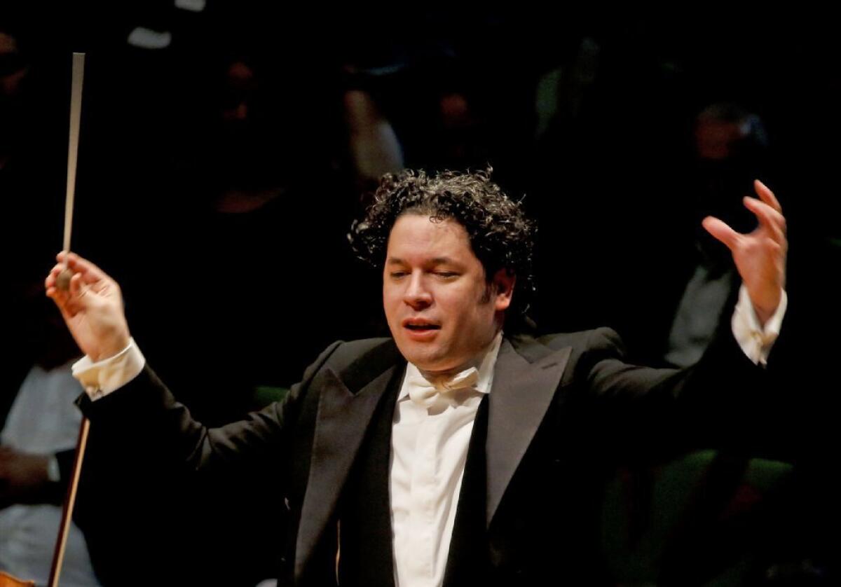 Gustavo Dudamel has canceled his appearances this week with the New York Philharmonic at Avery Fisher Hall.