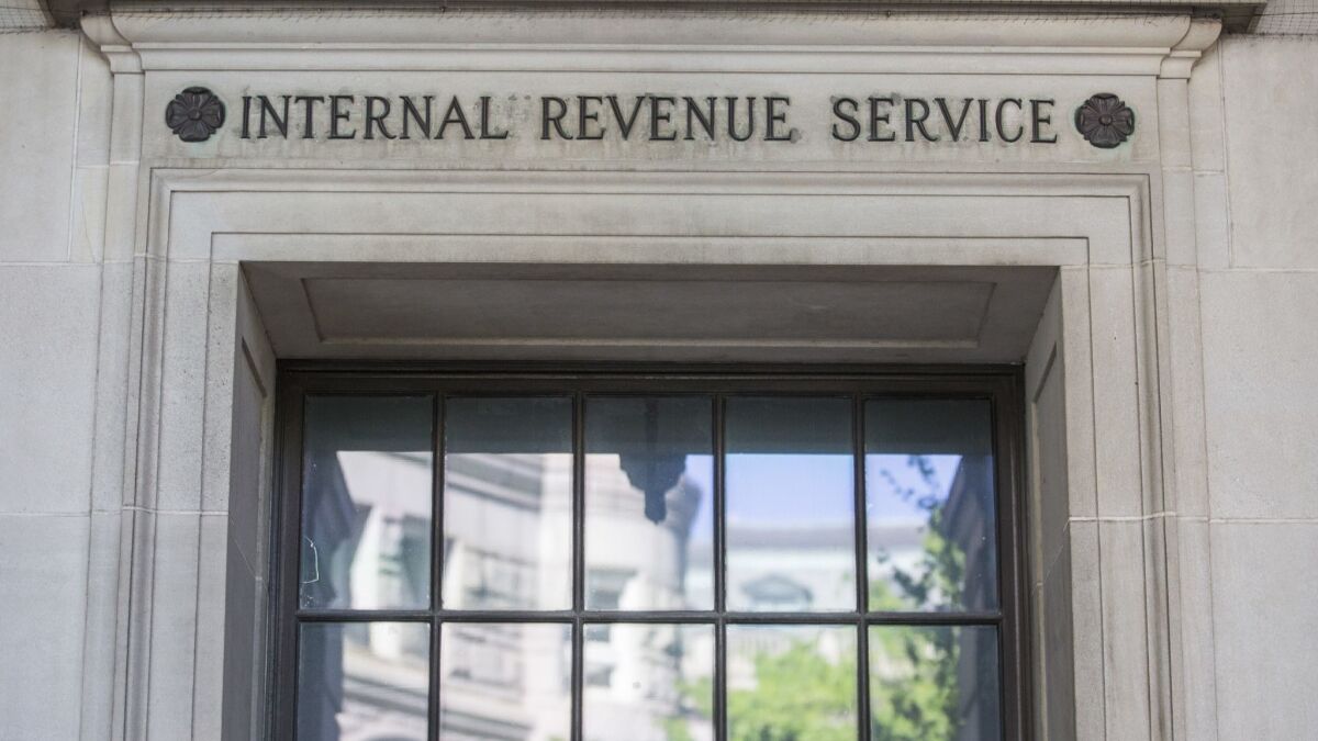 IRS headquarters in Washington. April 15 is the deadline to file income tax returns.