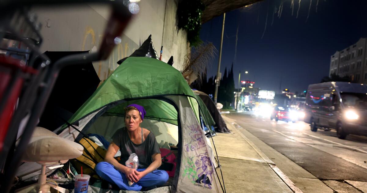 In Hollywood, homeless encampments fuel neighborhood frustration with Bass and Raman