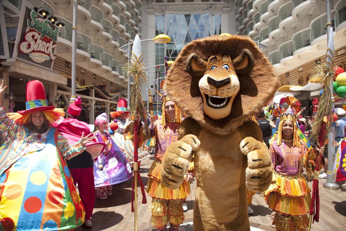 Alex the lion is among DreamWorks Animation movie characters that will be featured in a "DreamWorks Experience" offered at Cotai Strip Resorts in Macao.