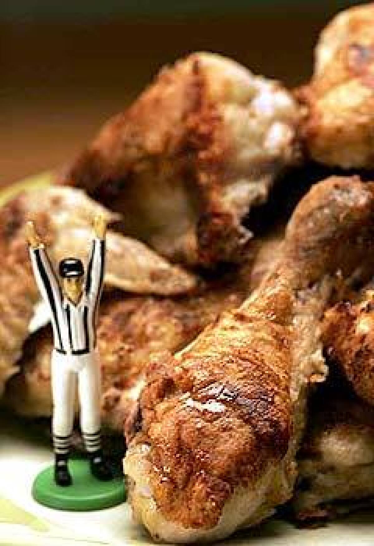 Served hot or cold, fried chicken scores big with the Super Bowl crowd watching at home, whether theyre Patriots or Eagles fans.