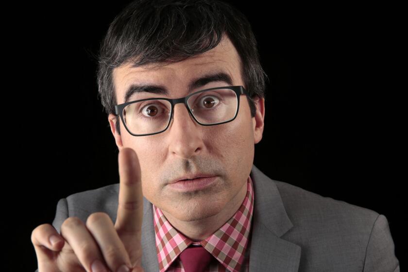 John Oliver is pleased to see Sepp Blatter go.