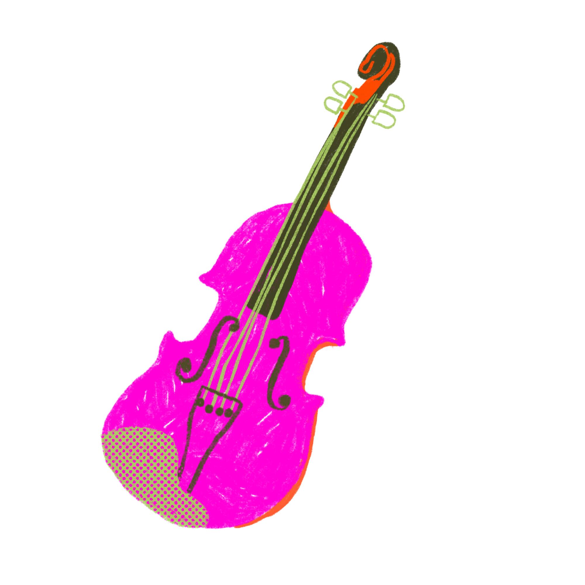 Illustration of a violin 