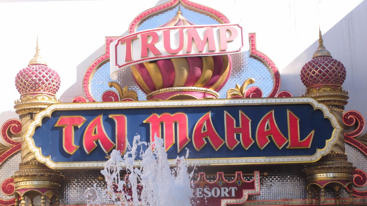 The Trump Taj Mahal casino in Atlantic City, N.J.