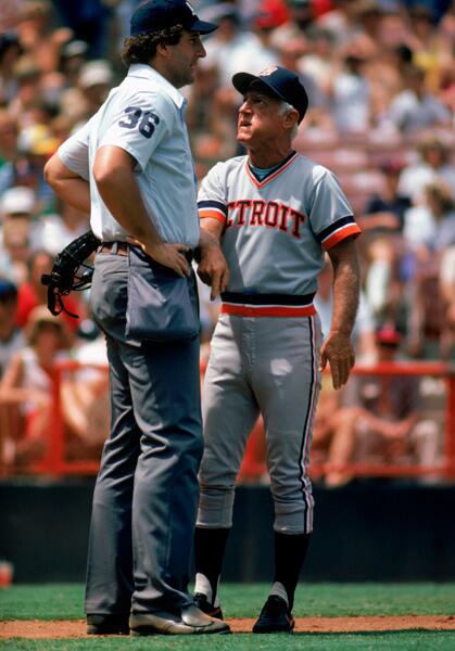 Sparky Anderson took his fiery personality to the Detroit Tigers...and American League umpires in 1979.