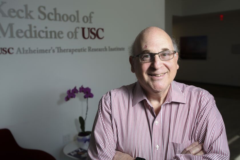 Paul Aisen, director of the USC Alzheimer's Therapeutic Research Institute, poses for photos on August 8, 2019 in San Diego, California.