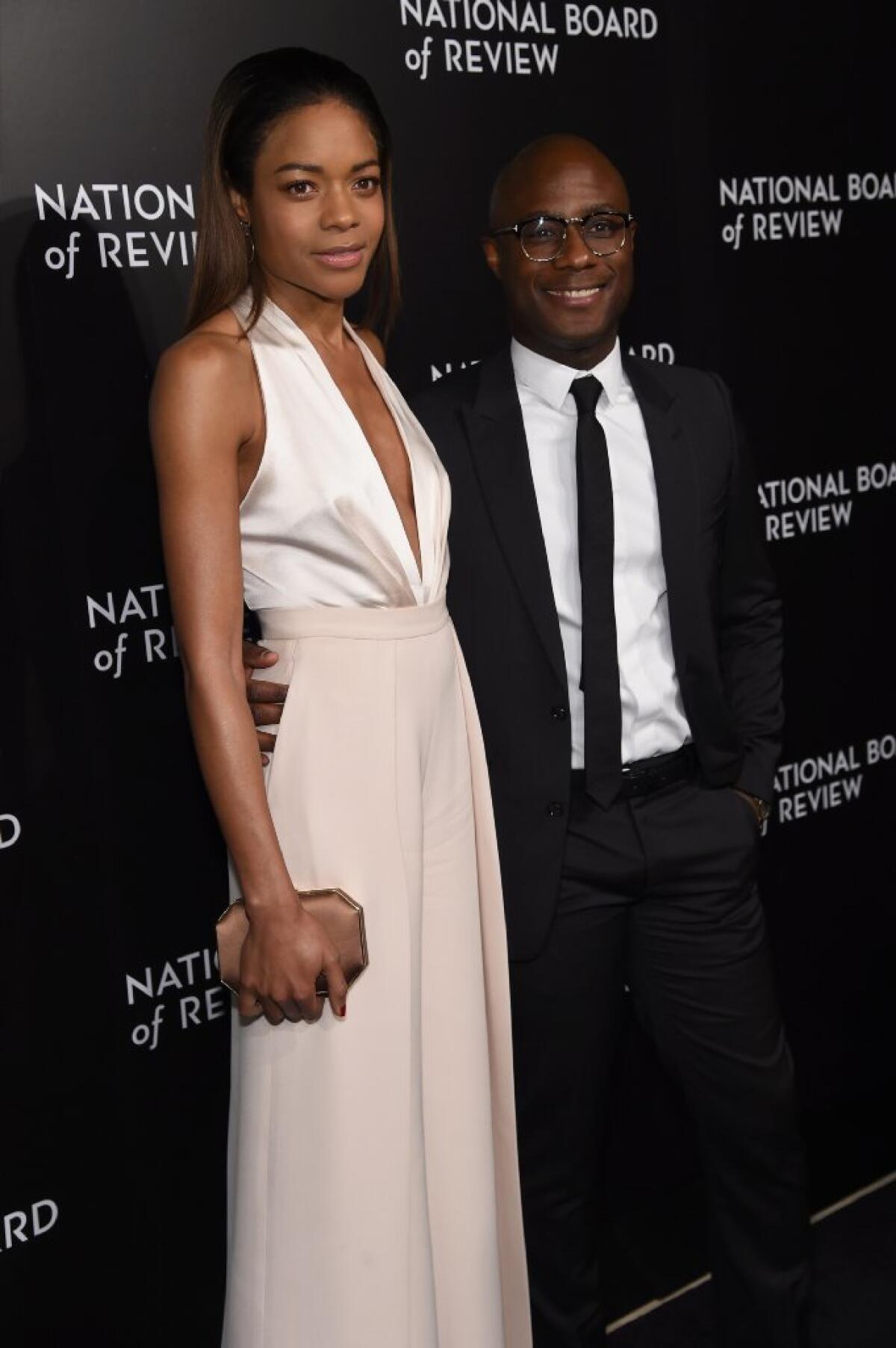 "Moonlight" awardee Naomie Harris and screenwriter and director Barry Jenkins attend the 2016 National Board of Review Gala at Cipriani 42nd Street on January 4, 2017 in New York City.