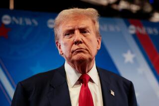 Former US President Donald Trump speaks to members of the media in the spin room following the second presidential debate at the Pennsylvania Convention Center in Philadelphia, Pennsylvania, US, on Tuesday, Sept. 10, 2024. Democrat Kamala Harris and Republican Donald Trump sparred through their first debate, with the former president often on the defensive over abortion rights, the January 6 insurrection and on foreign policy. Photographer: Hannah Beier/Bloomberg via Getty Images