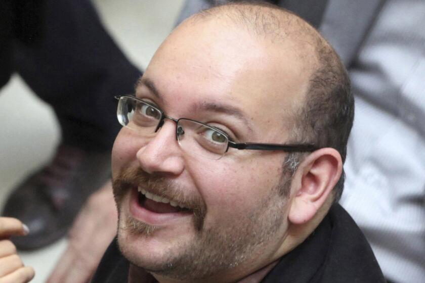 Washington Post correspondent Jason Rezaian in Tehran in 2013. Rezaian was released by Iran on Saturday after being held for 18 months.