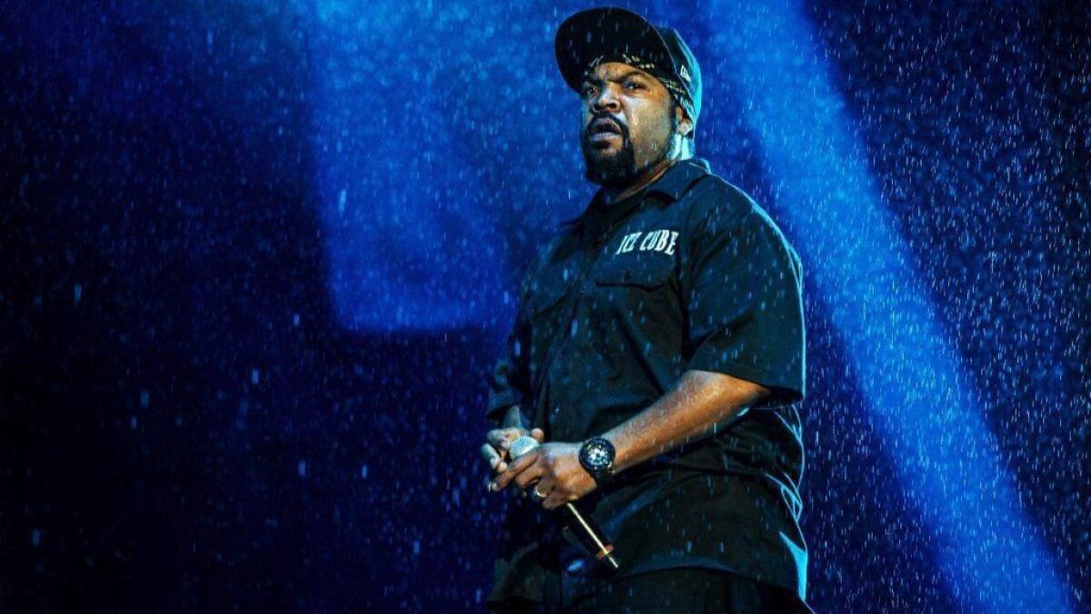 Ice Cube performs at a 2016 festival in Quebec City. An Escondido man upset he couldn't get a ticket to the rapper's concert on Sunday in Del Mar fired several shots before being shot himself by deputies.