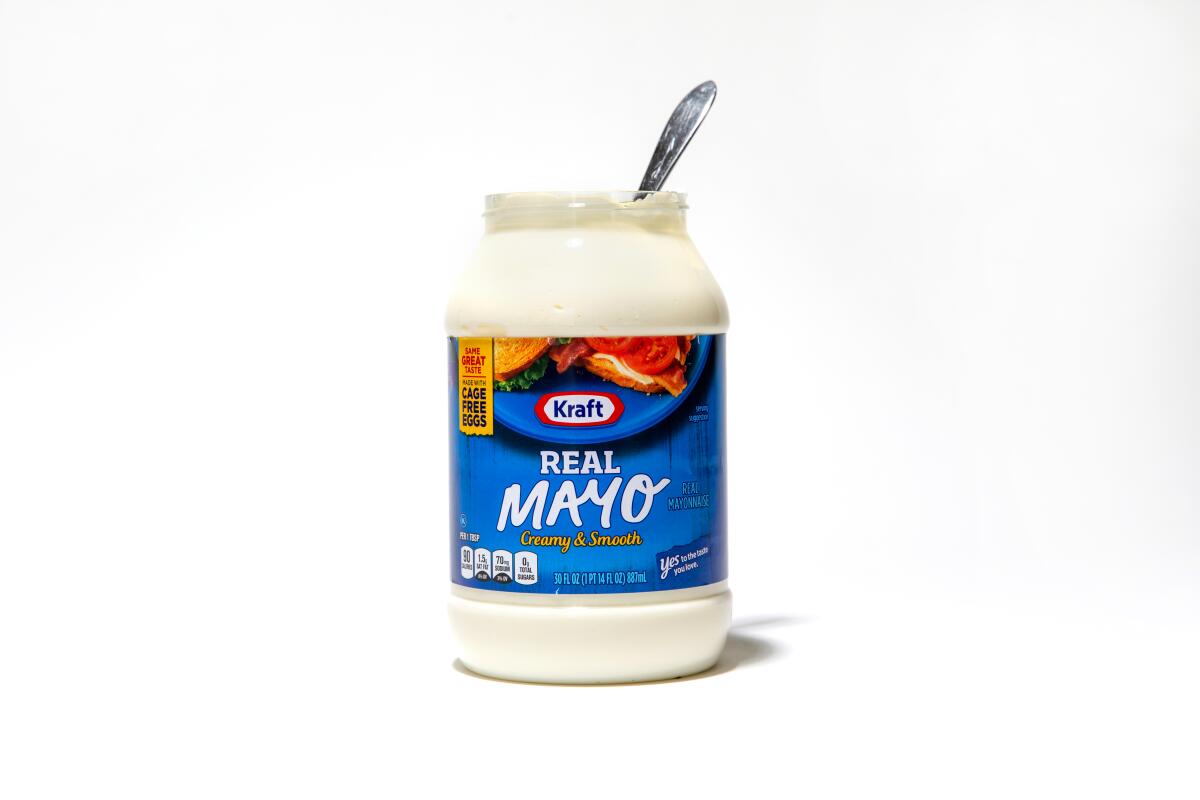 A jar of Kraft's Real Mayo.