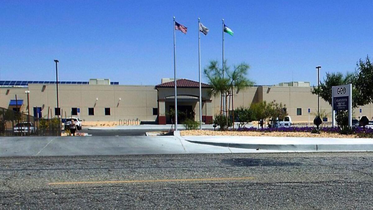 The immigrant detention center in Adelanto, Calif., in 2015.