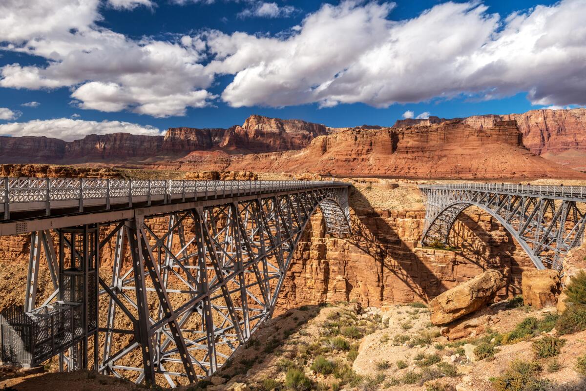 Navajo Bridge in Marble Canyon, Arizona.