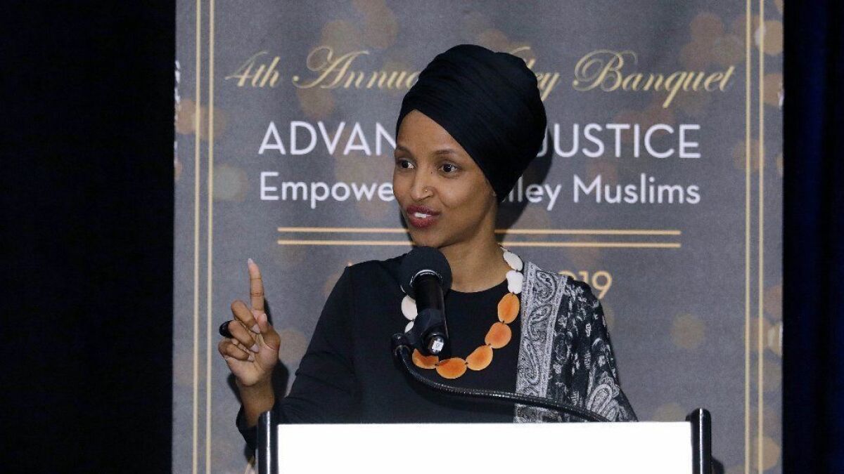 Rep Ilhan Omar tells California audience that Trump s anti Islam