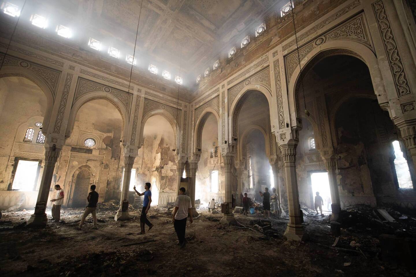Burned mosque