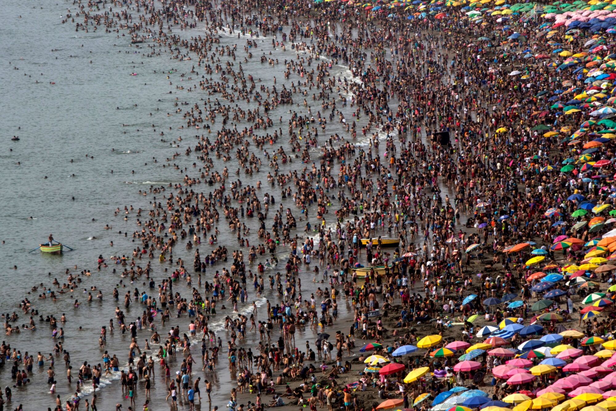 The Agua Dulce public beach in Lima, Peru, on Feb. 16.