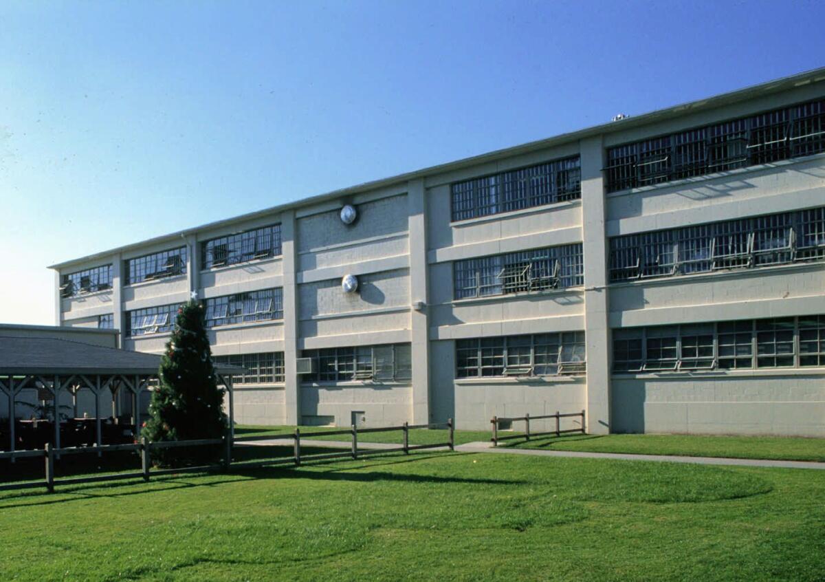 The Federal Correctional Institution in Lompoc, Calif., is shown in December 1995.