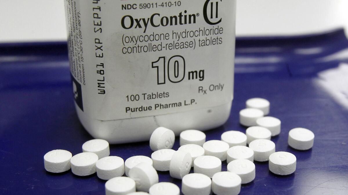 OxyContin pills at a pharmacy in Montpelier, Vt., in 2013.