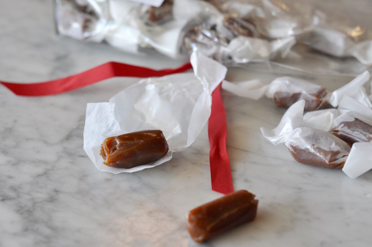 Red Boat fish sauce caramels from Little Flower Candy Co. in Pasadena.