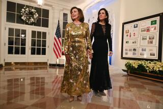 US Speaker of the House Nancy Pelosi and her daughter Alexandra Pelosi arrive at the White House to attend a state dinner honoring French President Emmanuel Macron, in Washington, DC, on December 1, 2022. (Photo by ROBERTO SCHMIDT / AFP) (Photo by ROBERTO SCHMIDT/AFP via Getty Images)