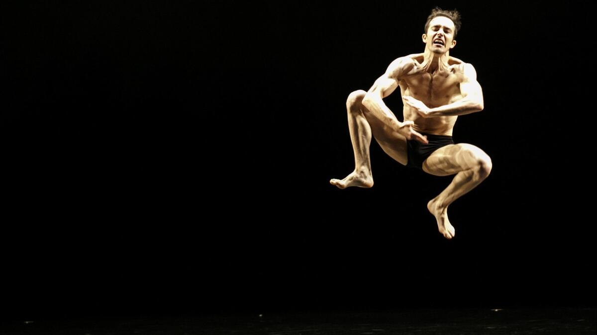 Bodytraffic dancer Guzman Rosado photographed at the Broad Stage in 2016.