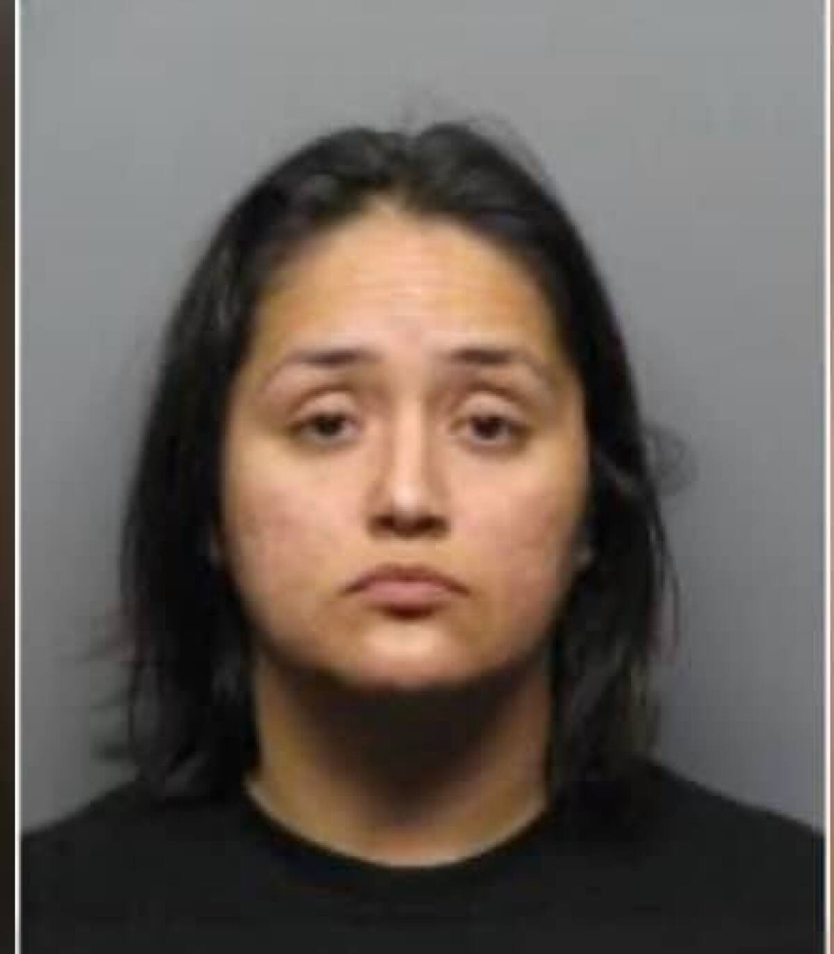 Police are searching for 28-year-old Ruby Delgadillo after authorities say she rammed her car into a barber in a dispute over a haircut.