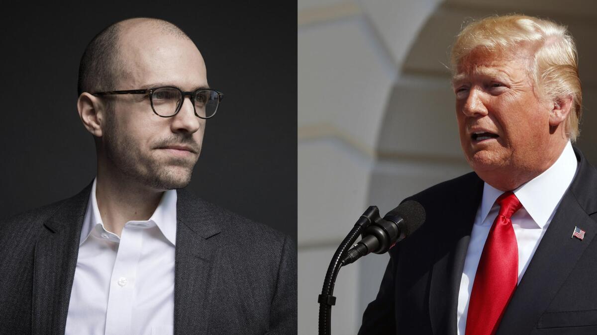 A.G. Sulzberger, left, and President Trump met on July 20 to discuss media coverage of the White House.