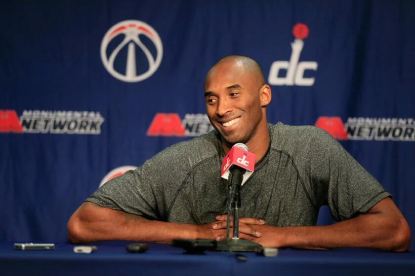 Kobe Bryant, before the start the Nov. 26 Lakers-Wizards game. Test your Kobe acumen with this quiz.