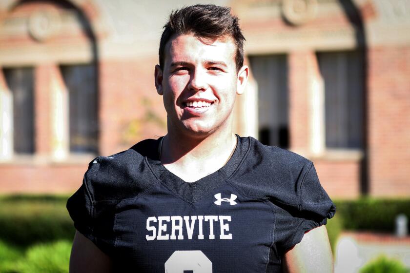 Servite tight end Jake Overman has drawn a lot of attention from Pac-12 schools.