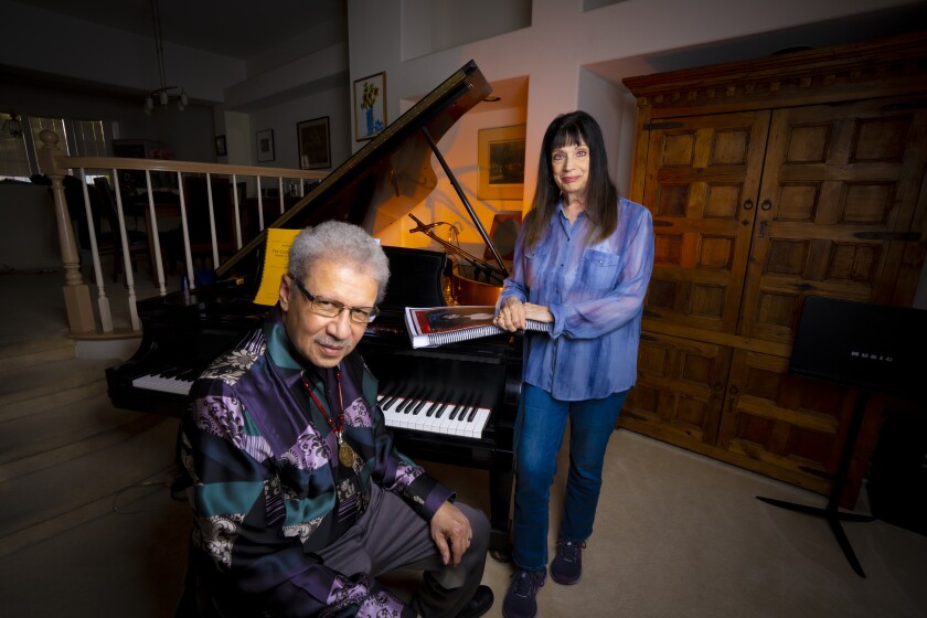 Pulitzer Prize-winning composer Anthony Davis and wife Cynthia Aaronson.