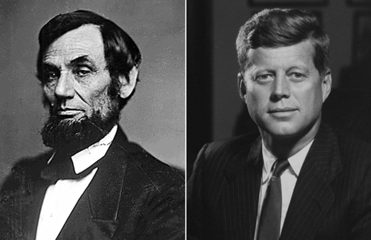 Abraham Lincoln and John F. Kennedy