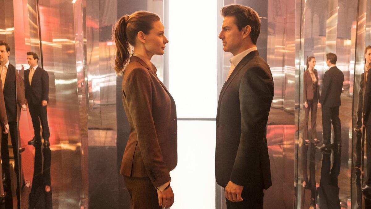 Tom Cruise, opposite Rebecca Ferguson, returns for his sixth "Mission: Impossible" film.
