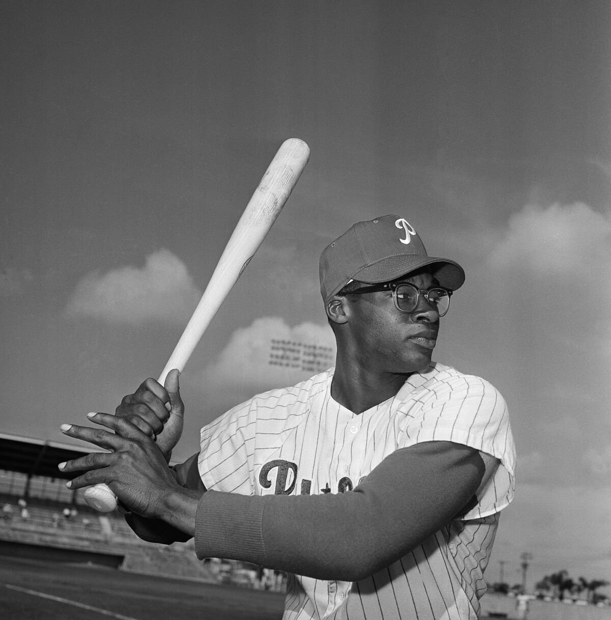 Dick Allen at the Philadelphia Phillies' spring training camp in Florida in 1964.
