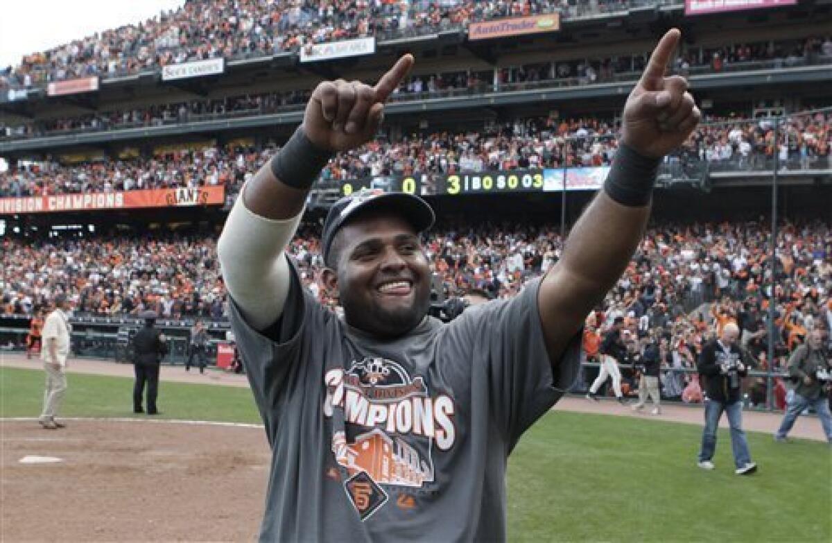 Giants clinch NL West crown by beating Padres – Times Herald Online