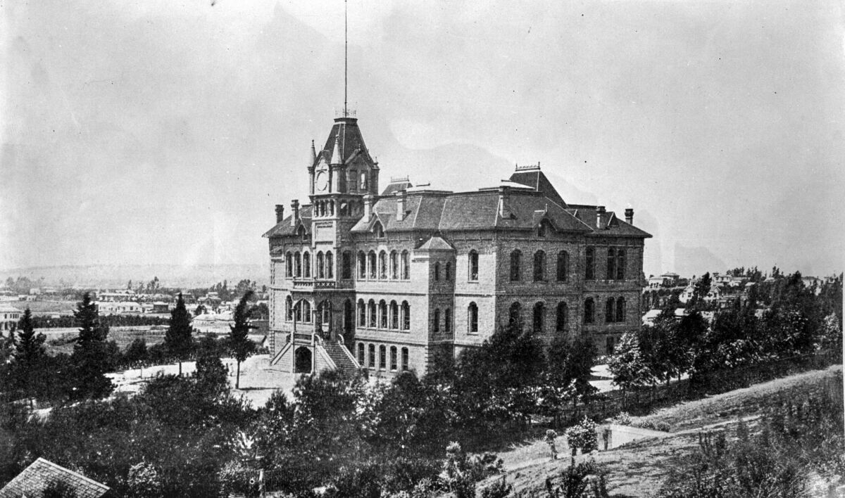 The Los Angeles State Normal School was the teacher training institution that, under the direction of Ernest C. Moore, became the Southern Branch of the University of California in 1919.