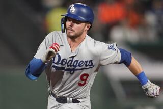 Los Angeles Dodgers' Gavin Lux during a baseball game against the San Francisco Giants.