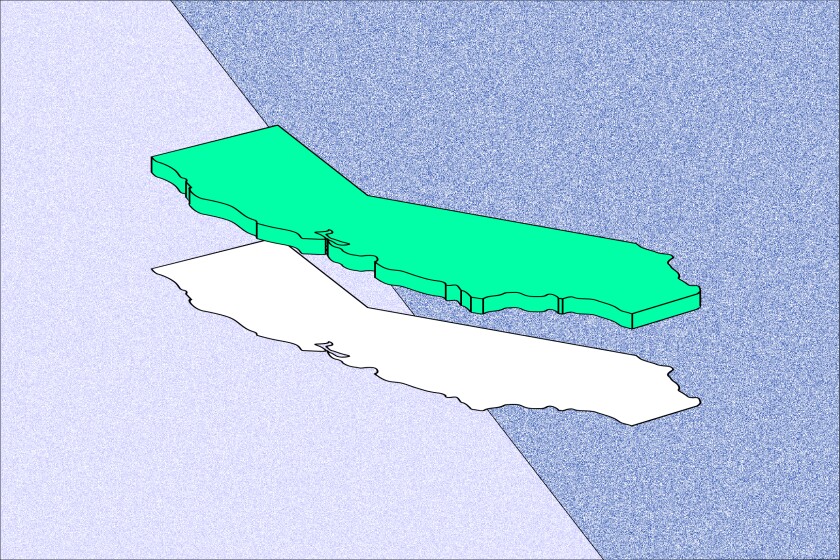 illustration of the state of California