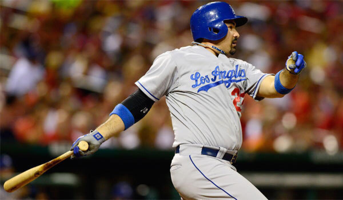 Dodgers first baseman Adrian Gonzalez may have trouble deciding who to root for in the Little League World Series.