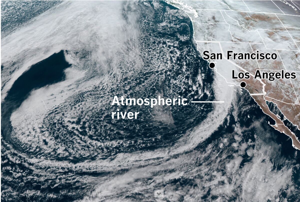 A satellite photo taken just before 2 p.m. Pacific time on Thursday.