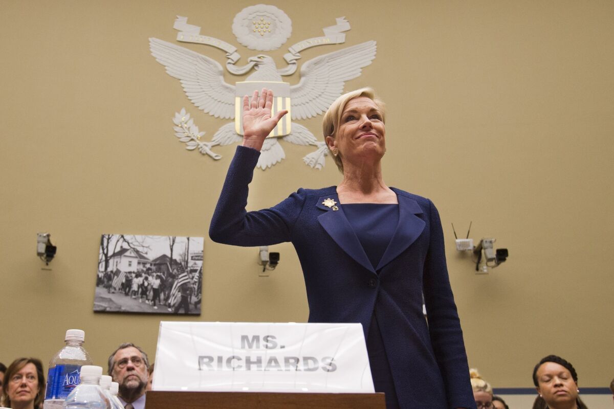 Planned Parenthood Federation of America President Cecile Richards testified before Congress last month.
