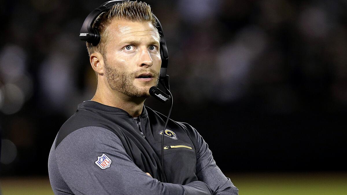 Rams coach Sean McVay