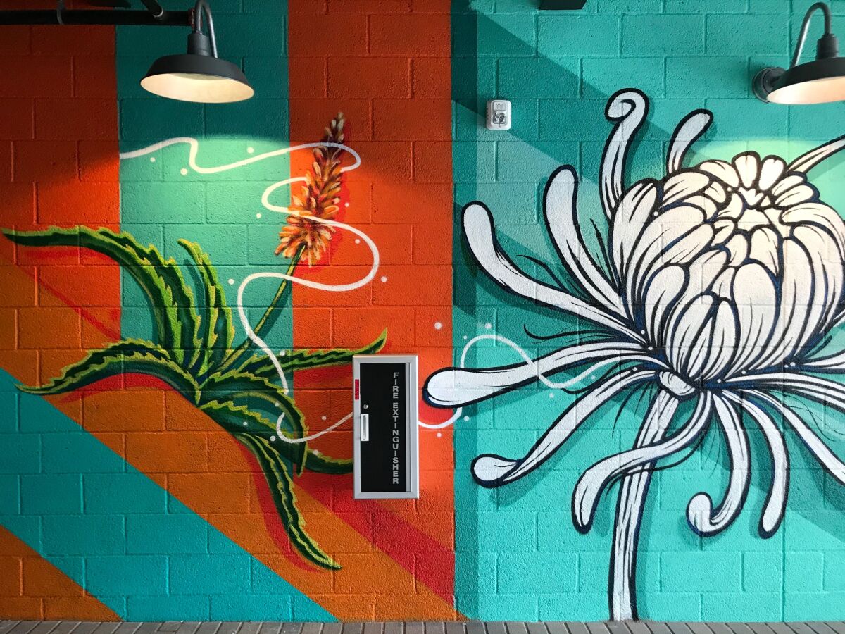 A mural at 330 Cedros.