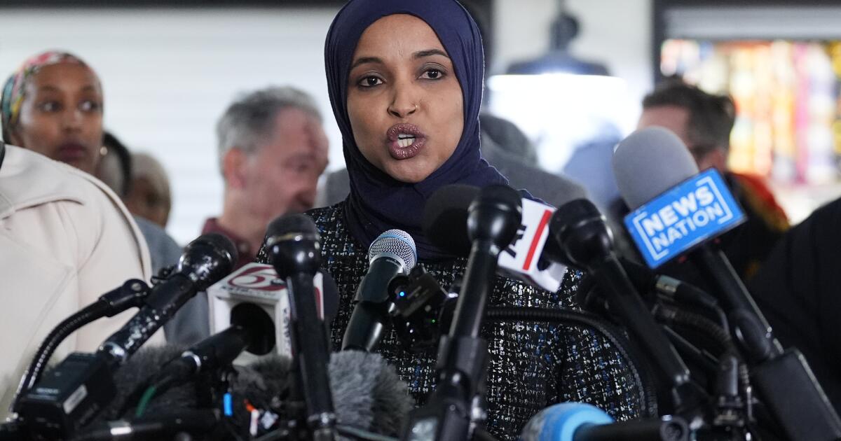 Em movimento inusitado, presidente republicano investiga empresas ligadas ao marido da republicana Ilhan Omar Em movimento inusitado, presidente republicano investiga empresas ligadas ao marido da republicana Ilhan Omar