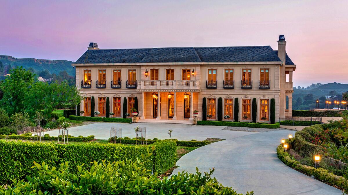 The French chateau-inspired mansion at 2571 Wallingford Drive, Beverly Hills, is listed at $37.5 million.