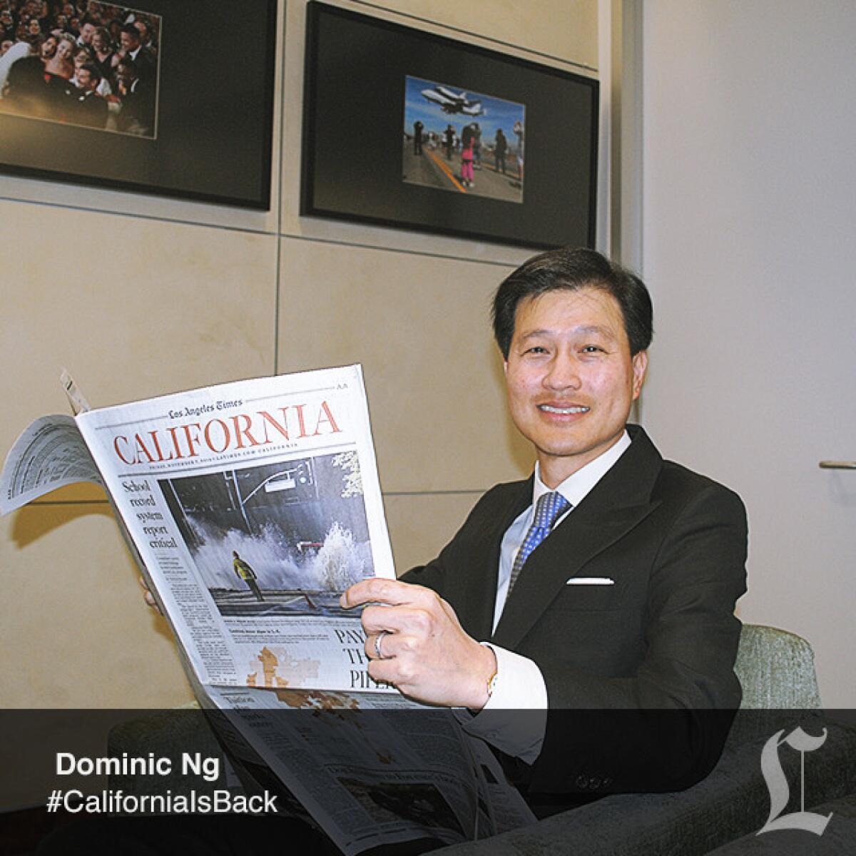 Dominic Ng, East West Bancorp, Inc. and East West Bank.