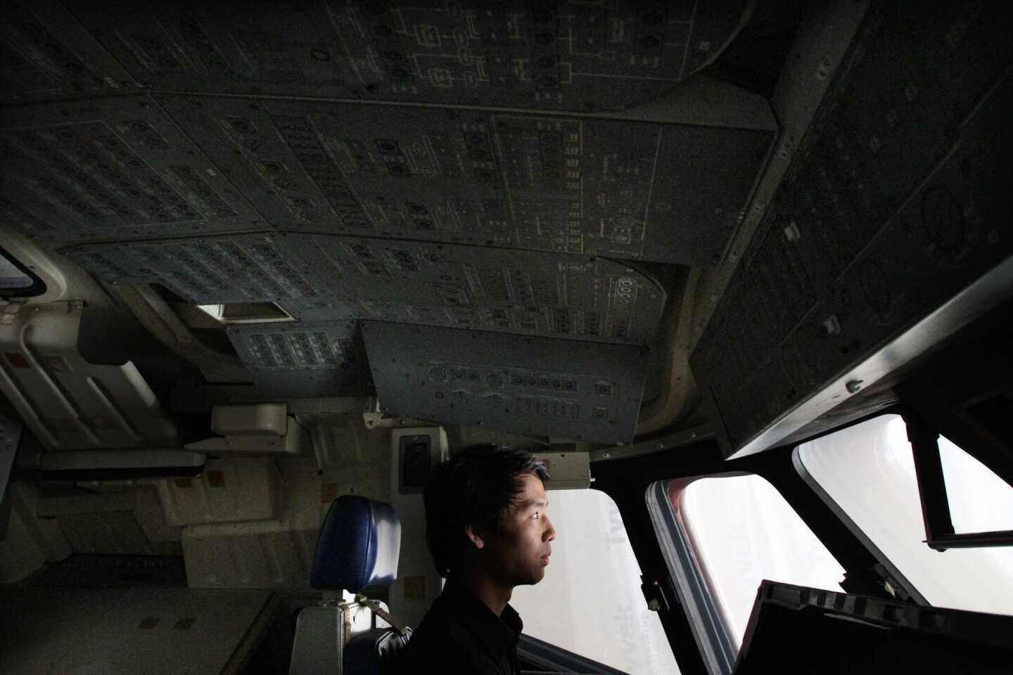 Space shuttle mock-up cockpit