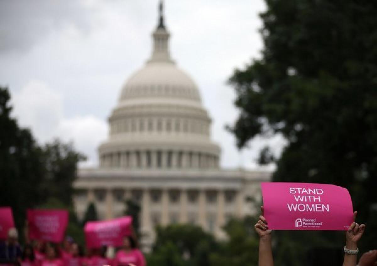 An abortion rights rally in Washington this month.