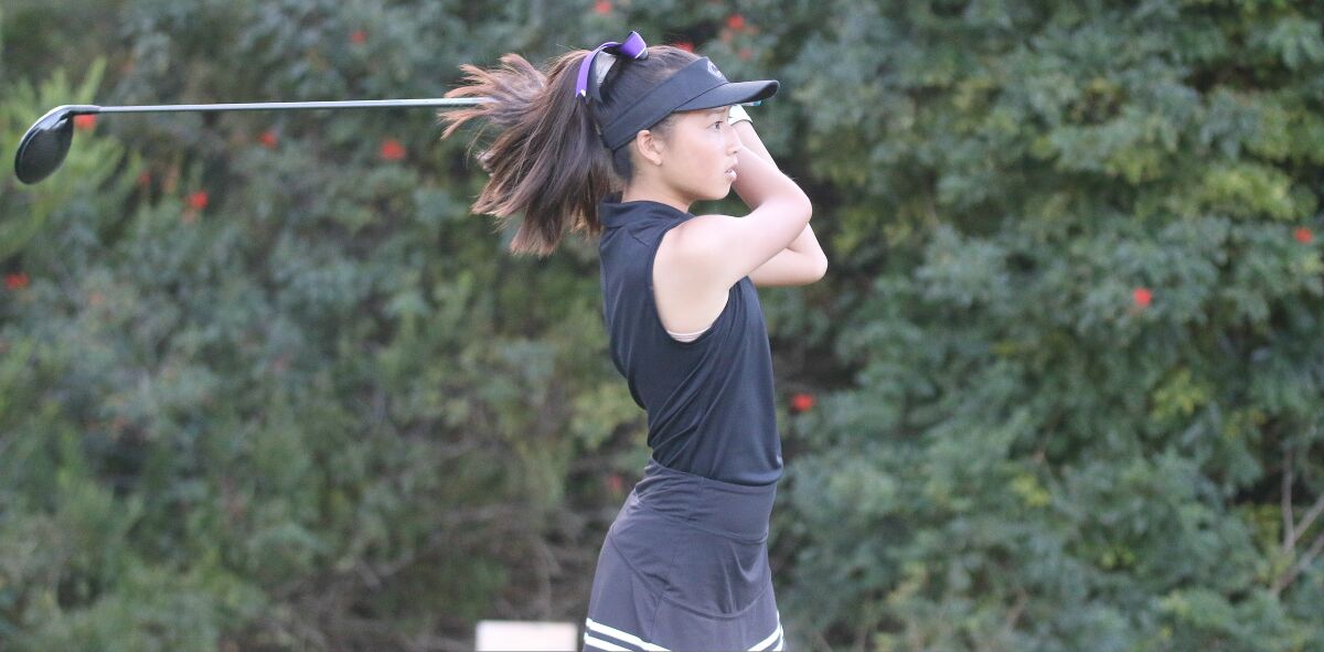 Tiffany Lin was one of three freshmen in the top four for Carlsbad vs. Torrey Pines.