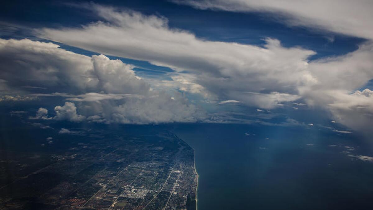 Storm clouds gather over Naples, Fla.